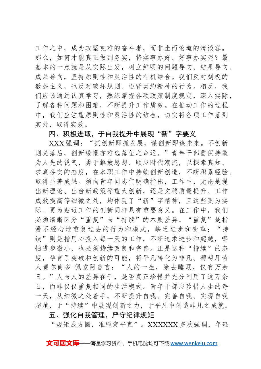 书记局长在2024“五四”活动青年干部座谈会上的讲话.docx,第3页预览