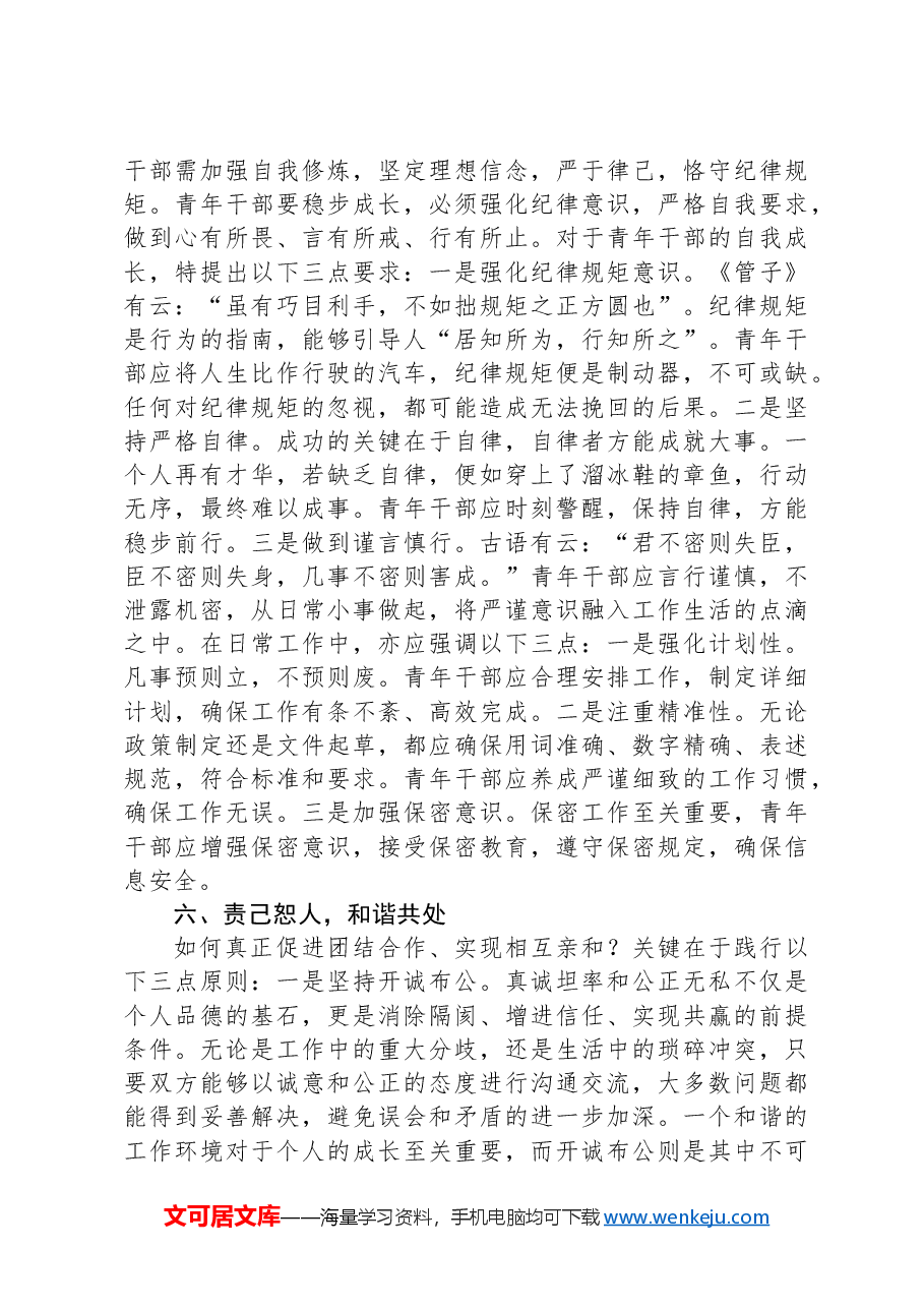 书记局长在2024“五四”活动青年干部座谈会上的讲话.docx,第4页预览