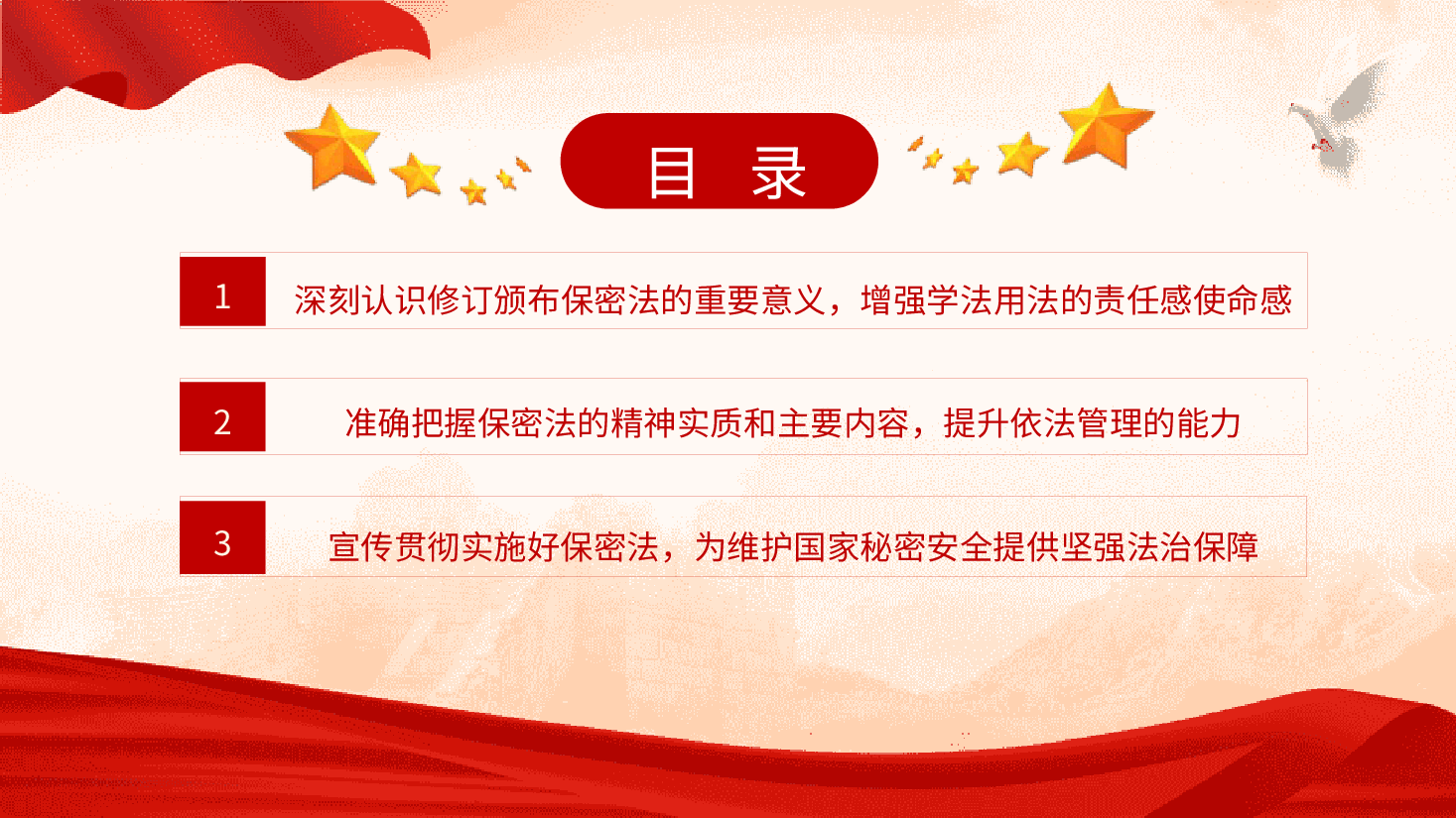 新保密法党课ppt+讲稿:加强保密法治建设 筑牢国家安全防线.pptx,第3页预览