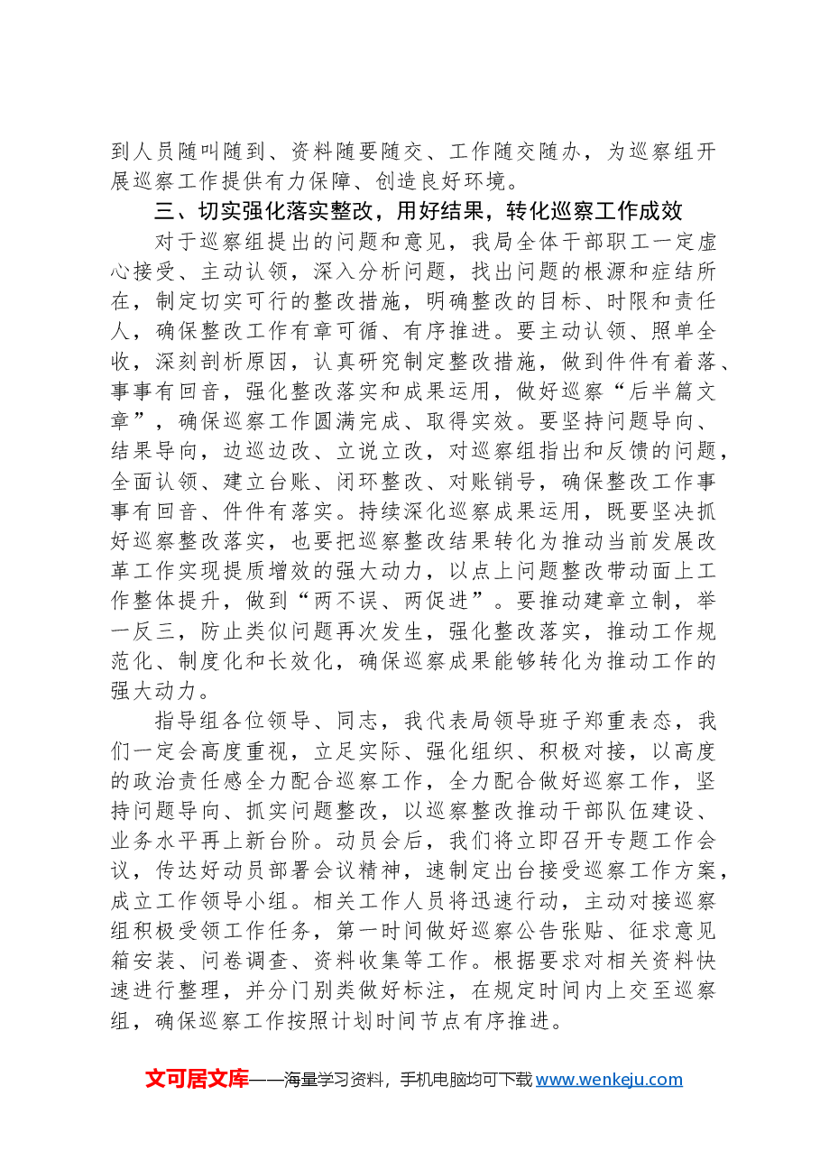 在2024年巡视巡查动员部署会上的表态发言.docx,第3页预览