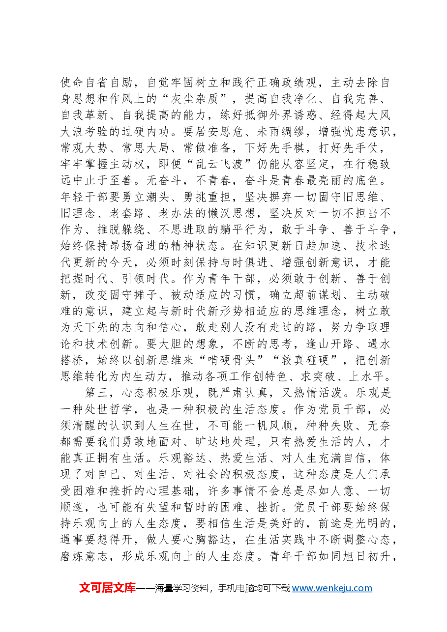在2024年五四青年节青年干部座谈会上的讲话提纲.docx,第3页预览