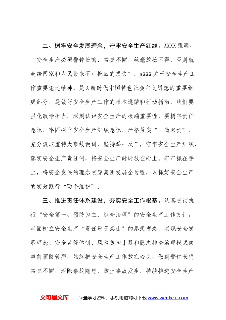 国企公司安全生产治本攻坚三年行动发言(谈要求).docx,第2页预览