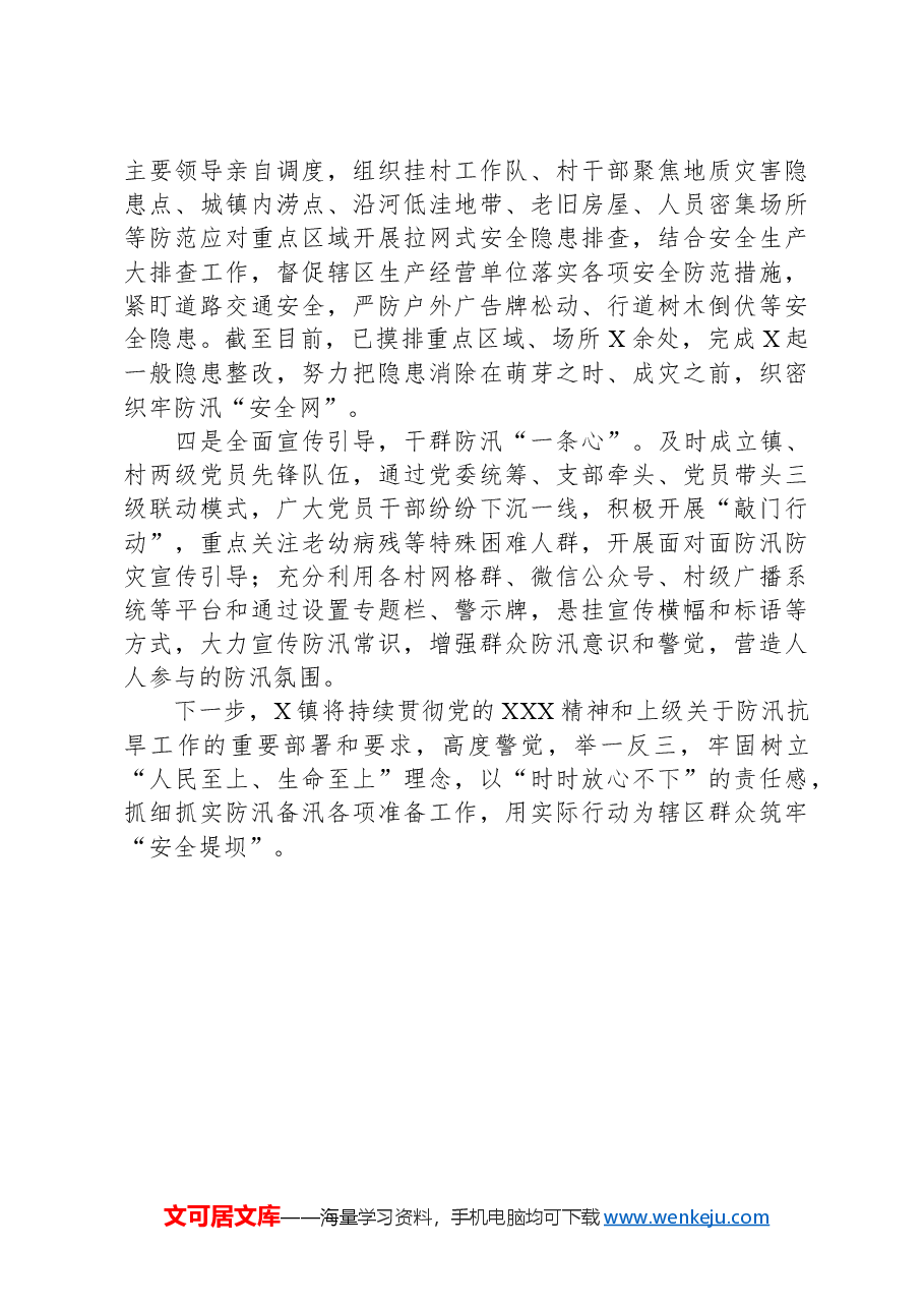 在全区防汛备汛工作推进会上的发言.docx,第2页预览