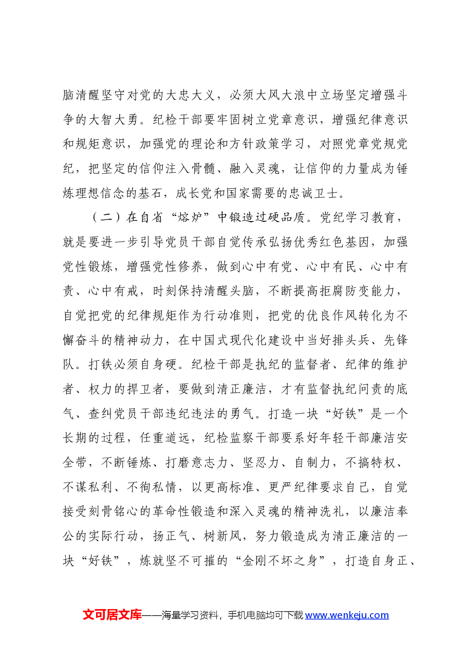 纪检系统党纪学习教育专题辅导讲稿.docx,第3页预览