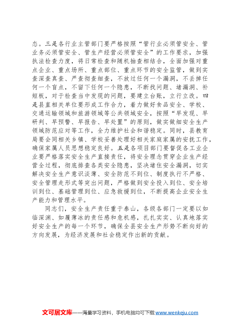 全县安全生产会议讲话.docx，第3页预览