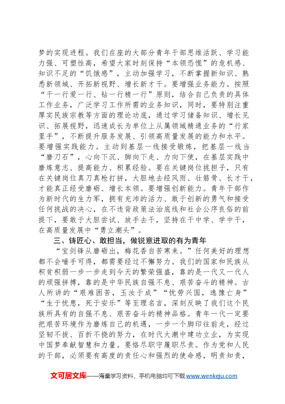 县委书记在年轻干部座谈会上的讲话.docx,第3页预览