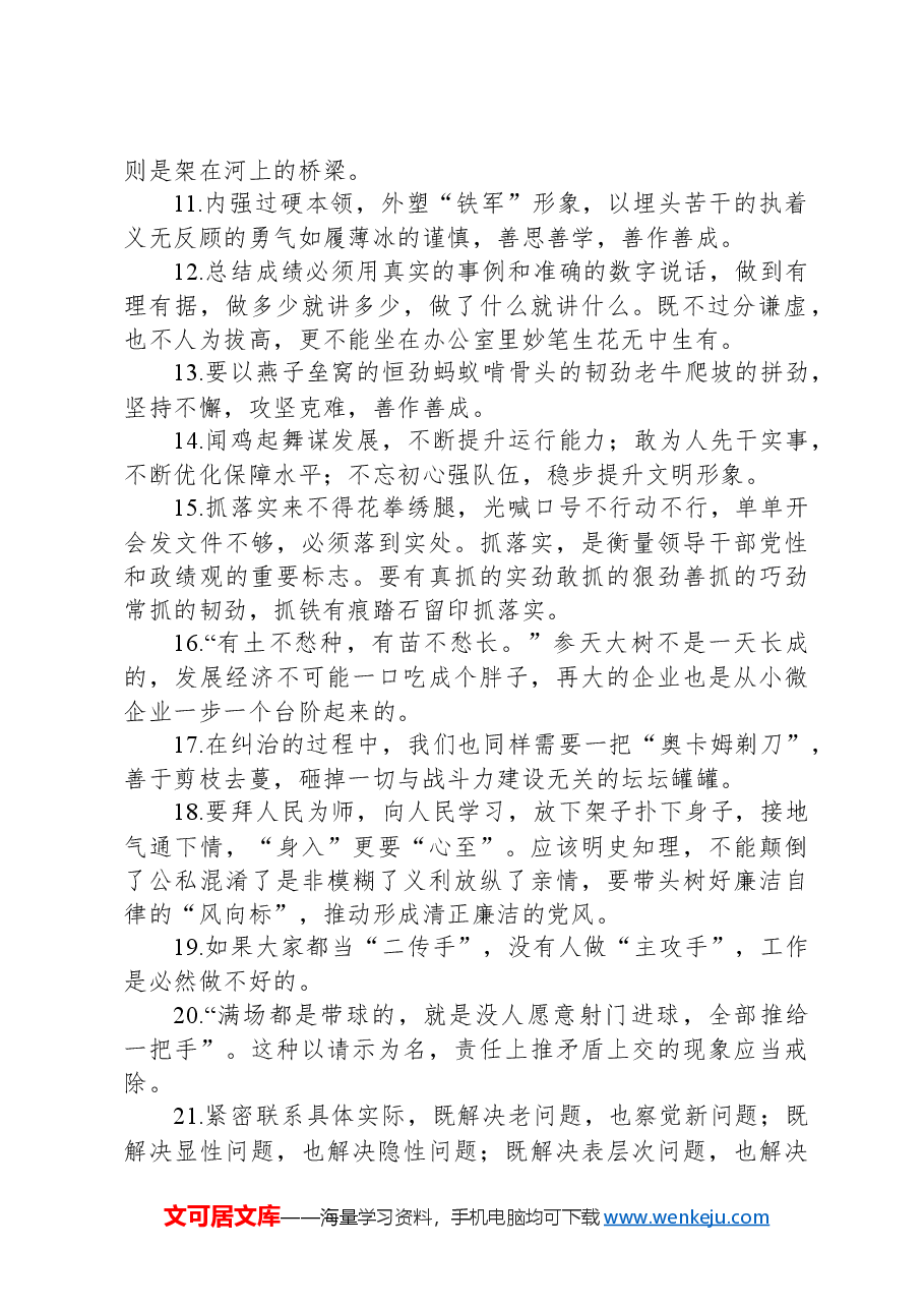 领导讲话稿的23个“抓落实”语句.docx,第2页预览