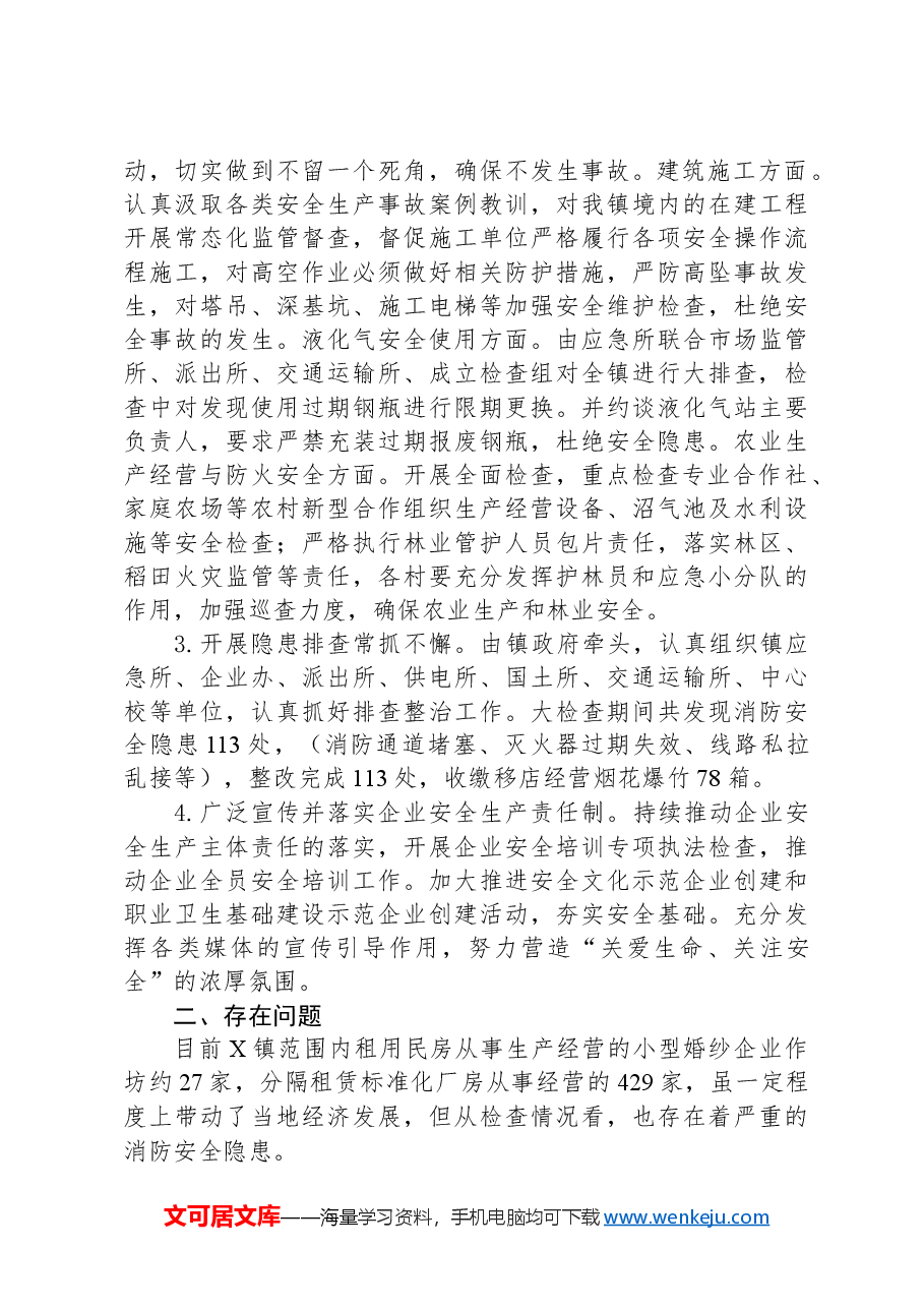 镇2024上半年安全生产工作总结汇报.docx，第2页预览