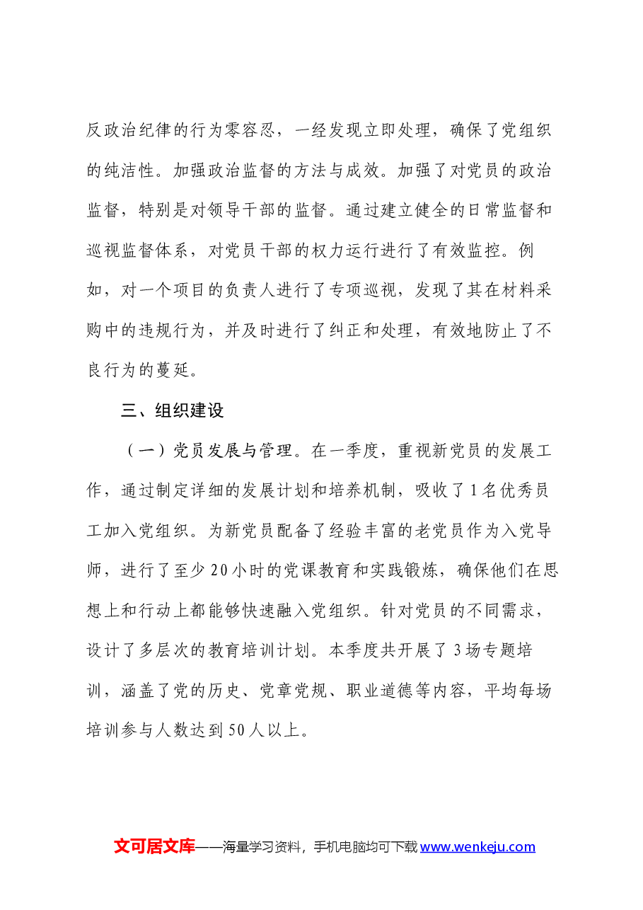 一季度党支部工作总结报告.docx,第3页预览