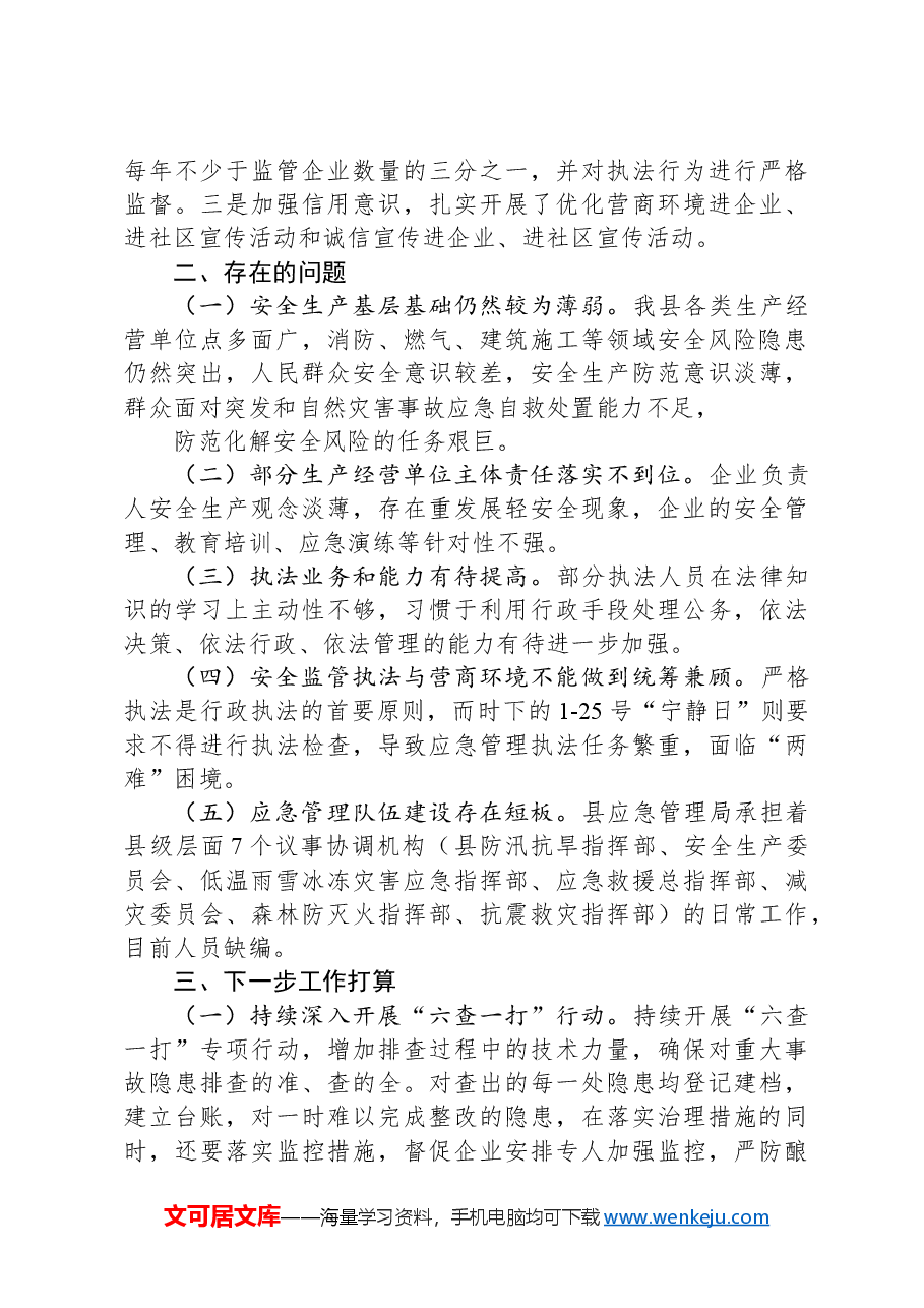 县应急管理局2024年第一季度工作总结及下步工作计划.docx,第4页预览
