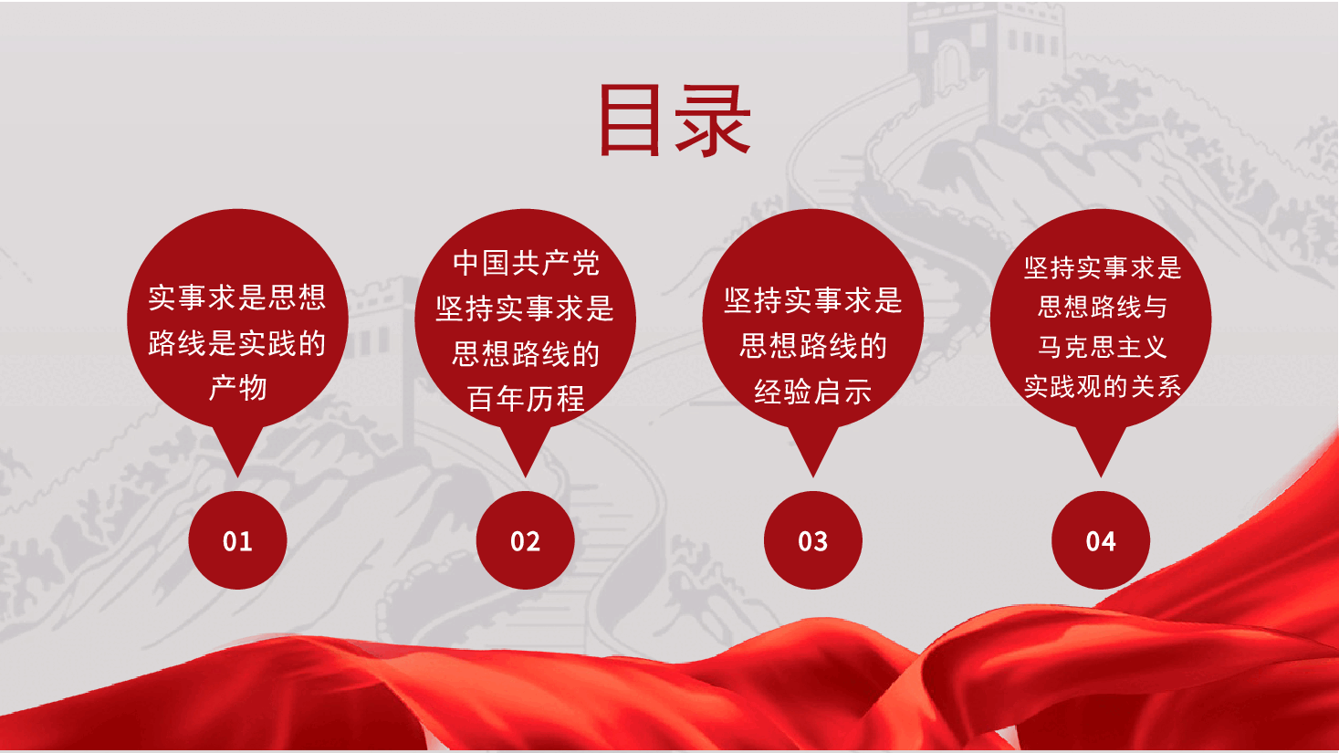 党课PPT:实事求是思想路线始终贯穿百年党史.pptx,第3页预览