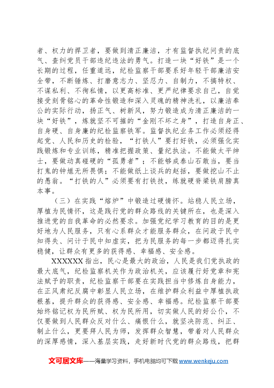 纪检系统党纪学习教育专题辅导讲稿:坚持更高标准、更严要求,准确掌握《条例》主旨要义和规定要求,把党纪学习教育进一步引向深入.docx,第3页预览