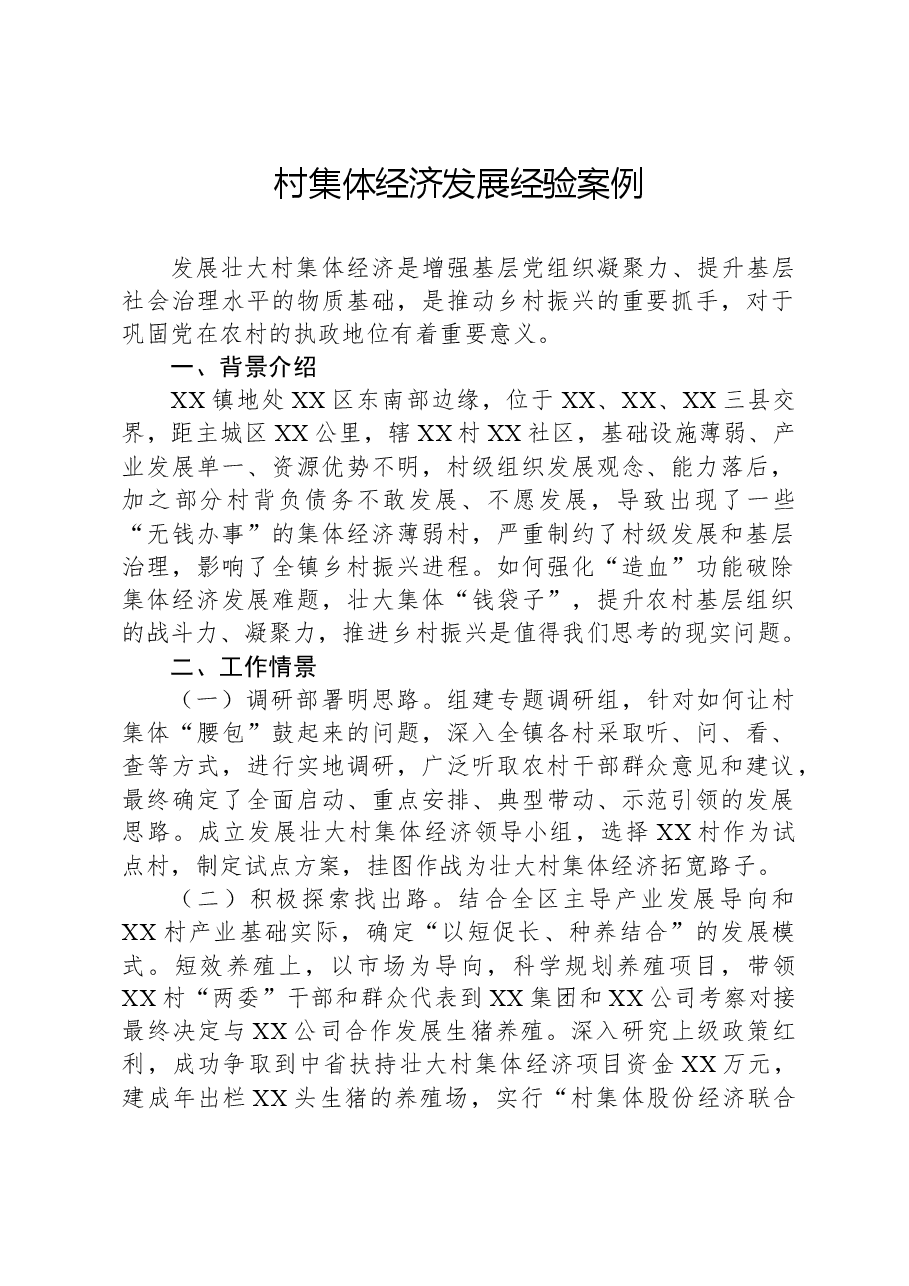 村集体经济发展经验案例.docx,第1页预览
