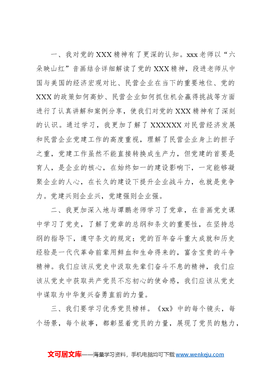 (6篇)在民营企业党组织书记培训示范班培训上的心得体会材料汇编.docx,第2页预览