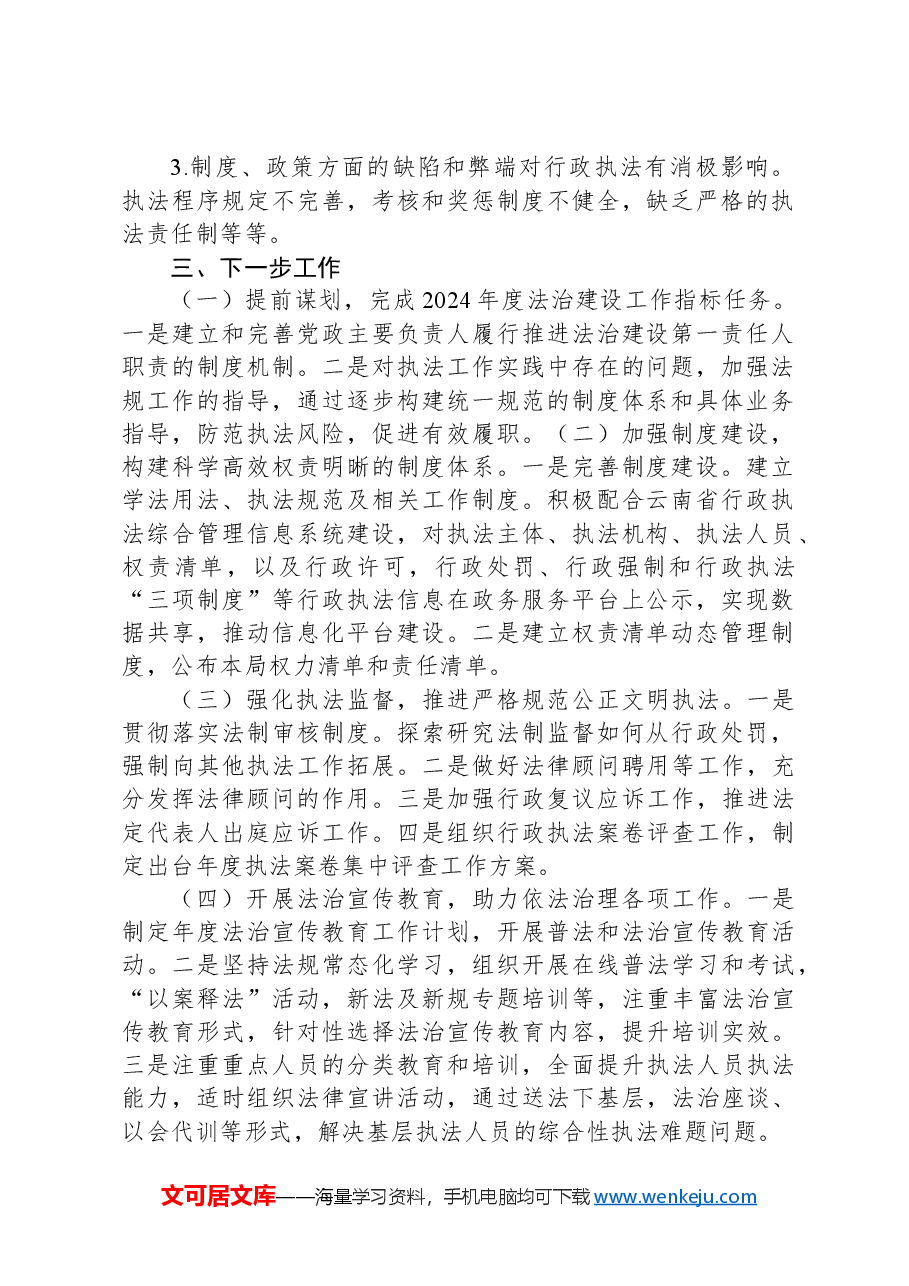 局年度行政执法总体情况分析报告.docx,第2页预览
