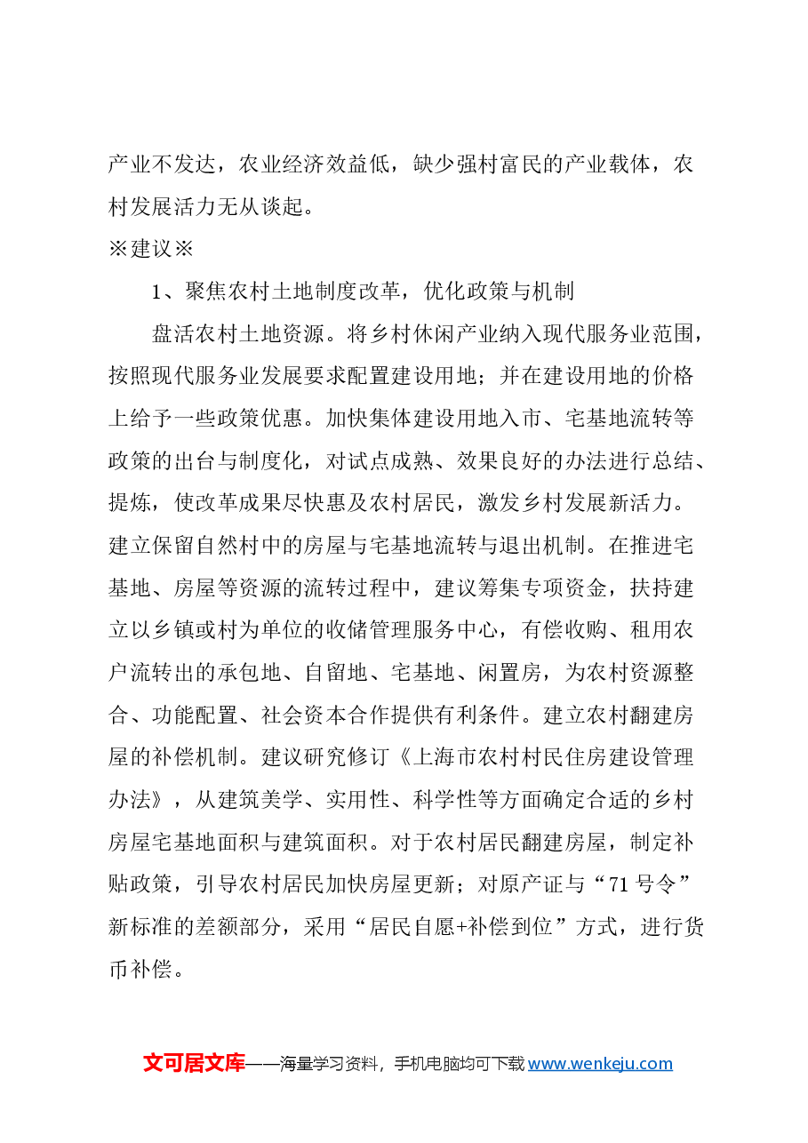 关于提升上海市农村发展活力的建议.docx，第3页预览