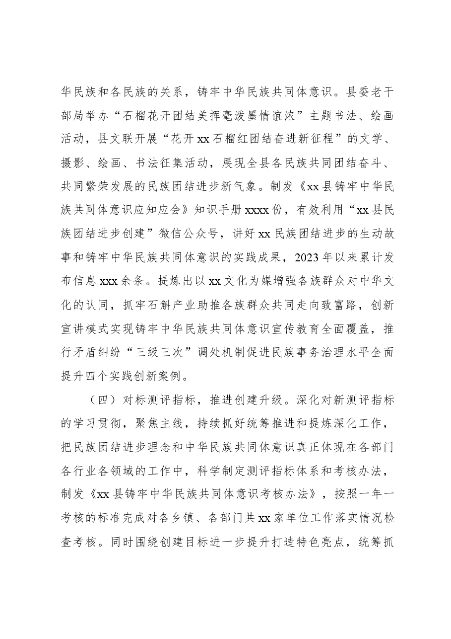 创建全国民族团结进步示范县工作情况报告.docx,第3页预览