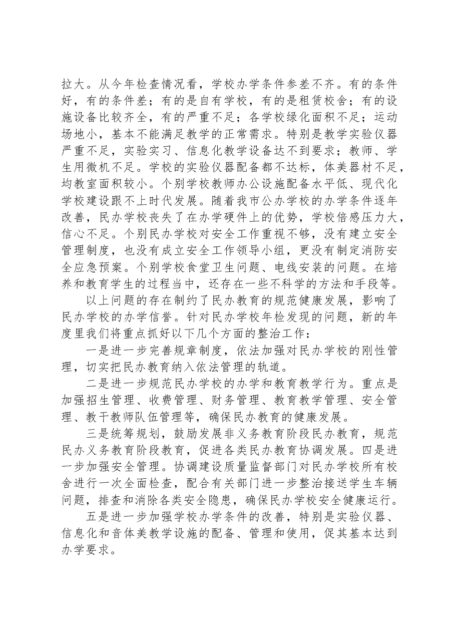 XX年度民办学校办学情况年检工作总结.docx,第3页预览