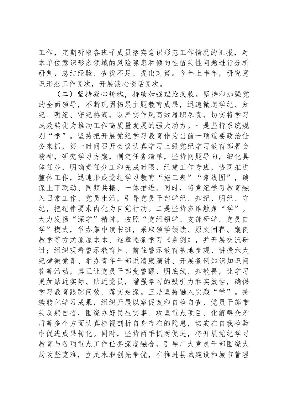 2024年上半年党建工作总结及下半年工作计划.docx,第2页预览