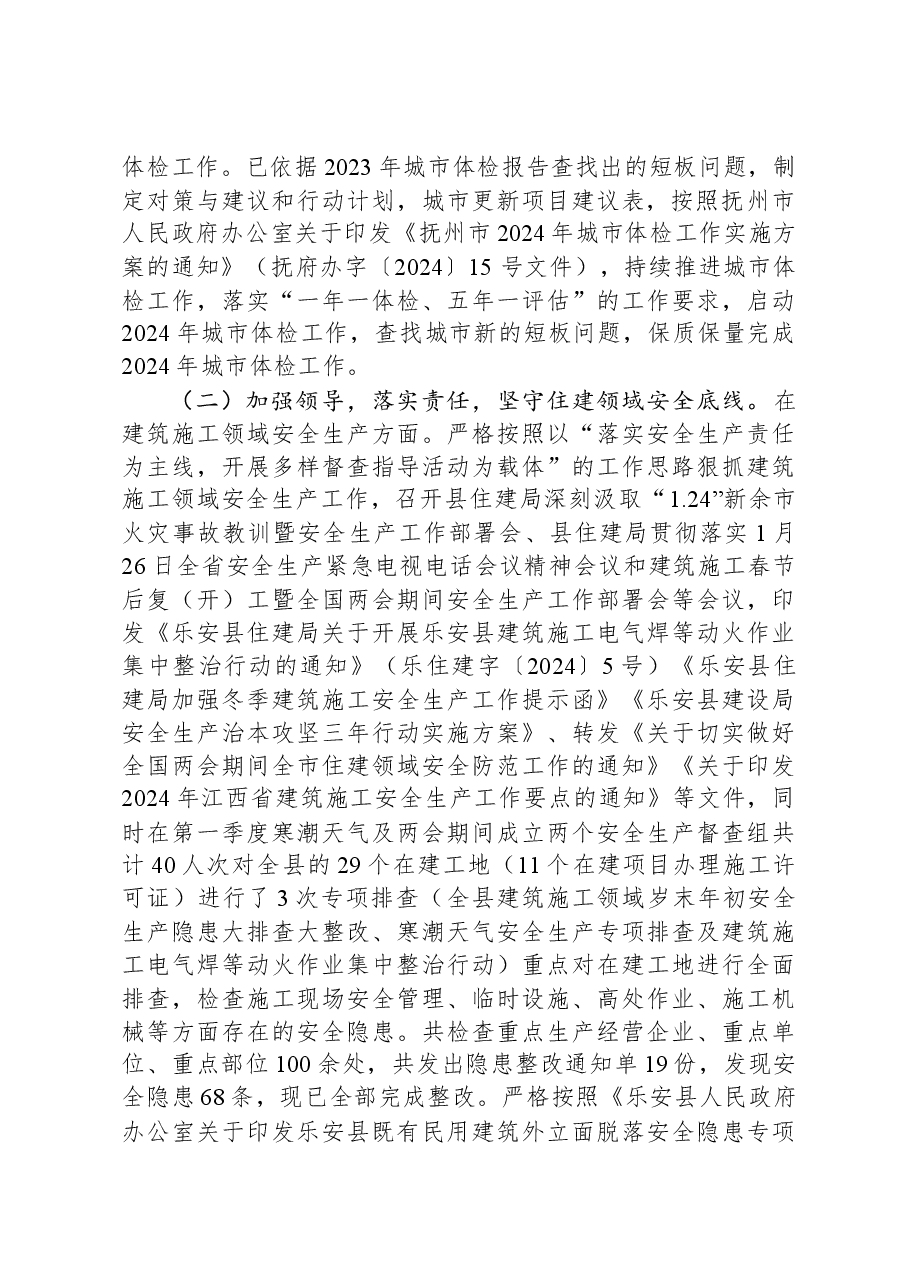 县住建局2024年一季度工作总结及下一步工作计划.docx,第2页预览