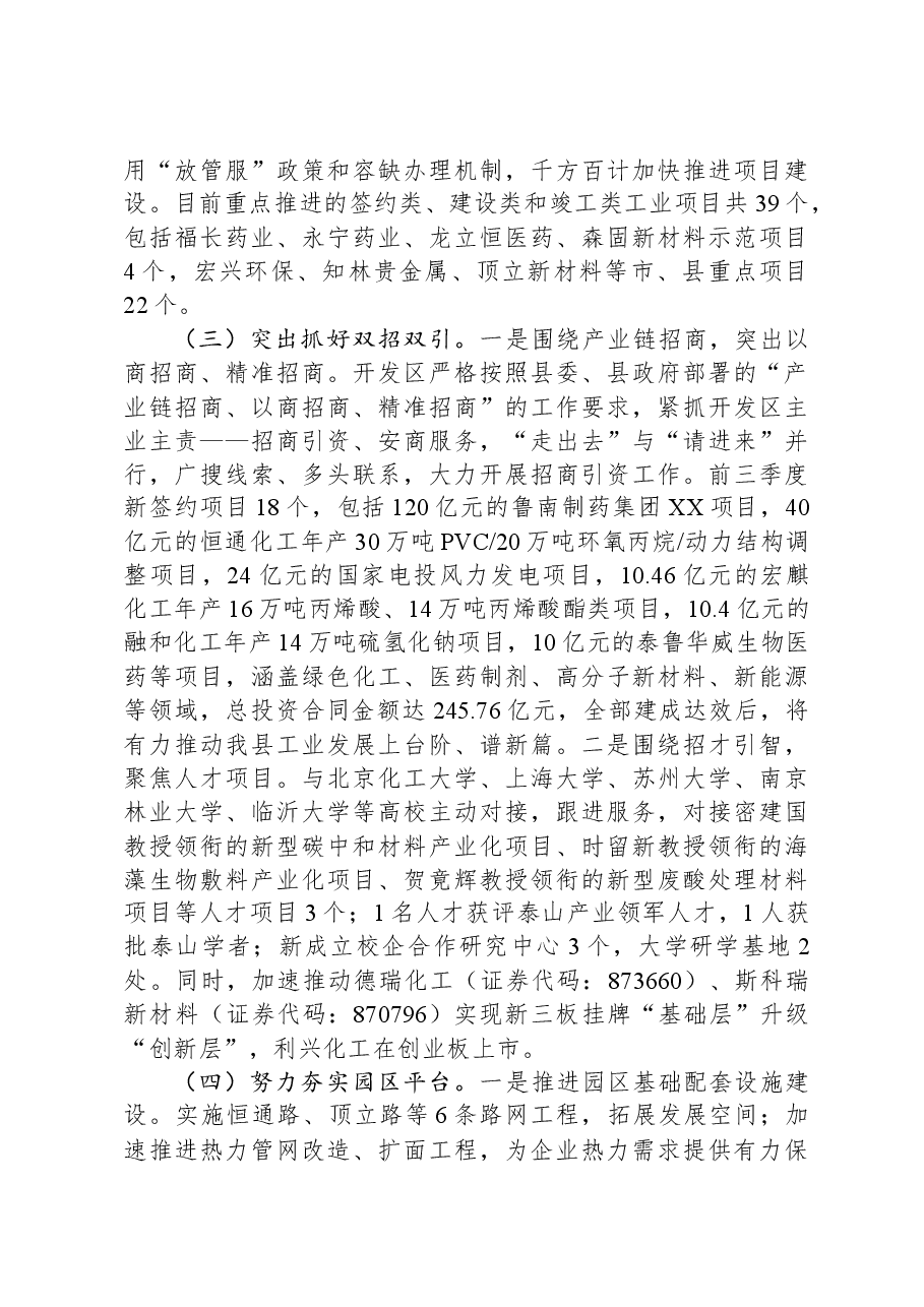 XX经济开发区2024年上半年工作总结和2024年下半年工作安排.docx,第2页预览