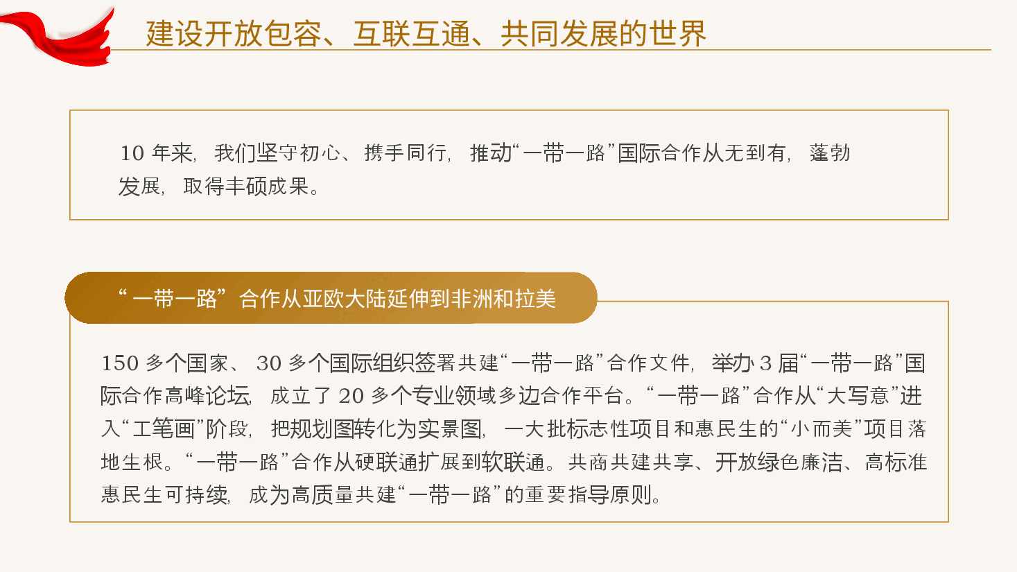 建设开放包容互联互通共同发展的世界党课课件PPT.pptx,第3页预览
