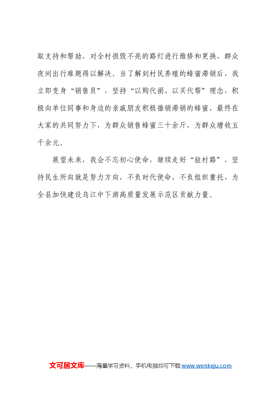 政府办派驻村第一书记驻村工作感悟(心得体会).docx,第4页预览