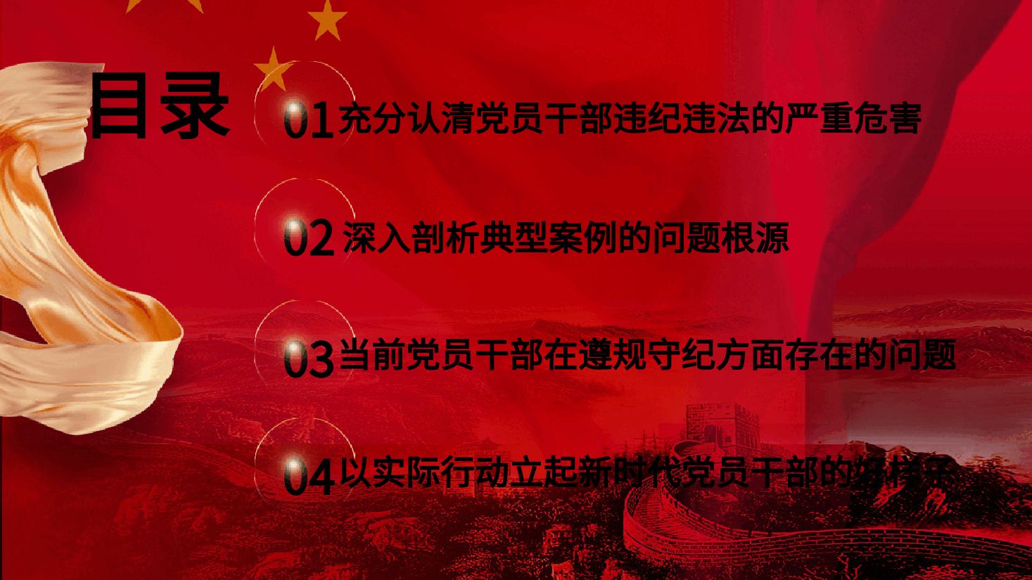 党纪党课ppt+讲稿：知敬畏 存戒惧 守底线 把铁的纪律内化为日用而不觉的言行准则.pptx，第3页预览