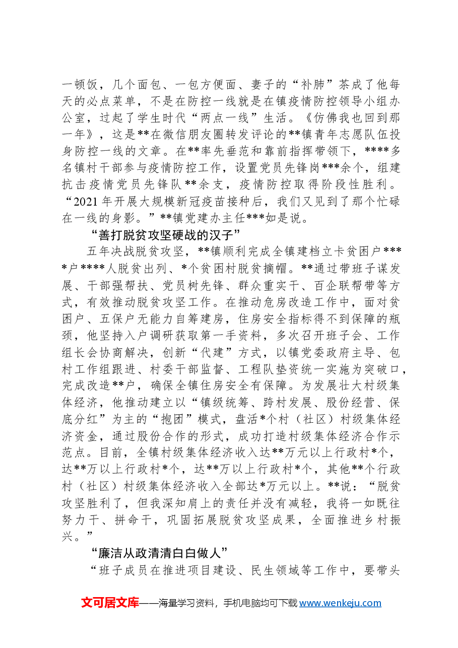 优秀乡镇党委书记先进事迹材料.docx,第3页预览