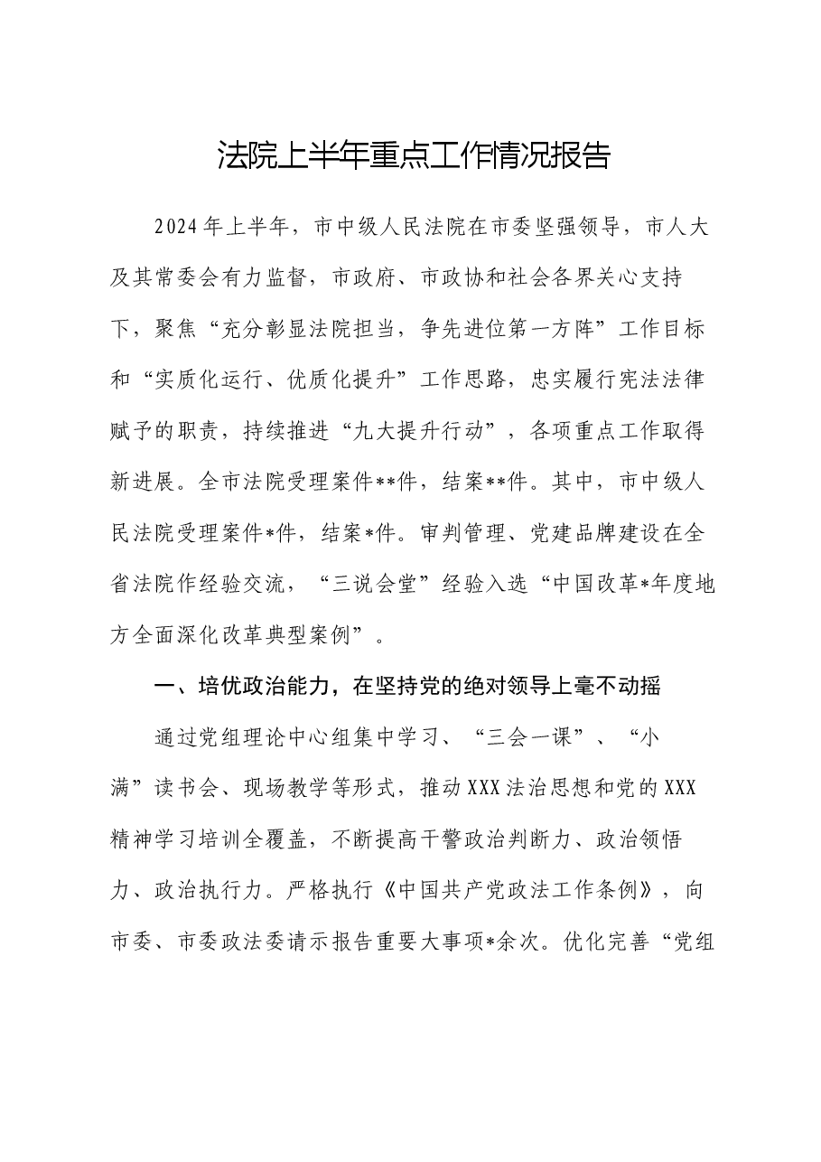 法院上半年重点工作情况报告.docx,第1页预览