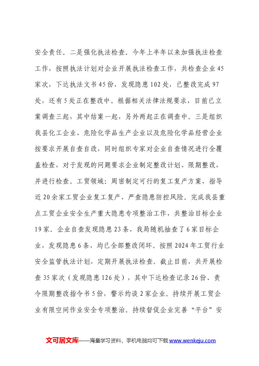 县应急管理局2024年度上半年工作总结及下半年工作计划.docx,第4页预览