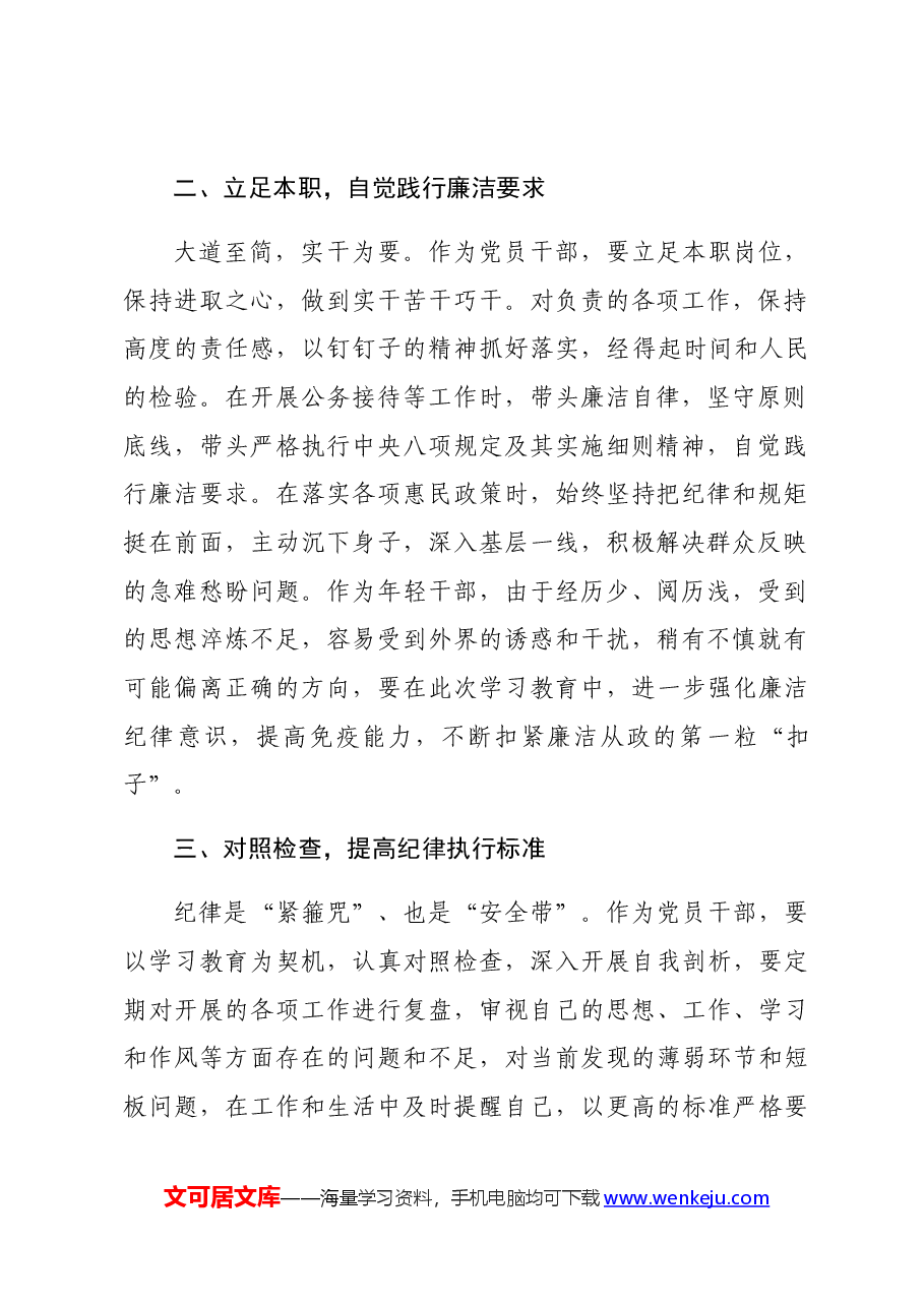 廉洁纪律研讨发言.docx,第2页预览
