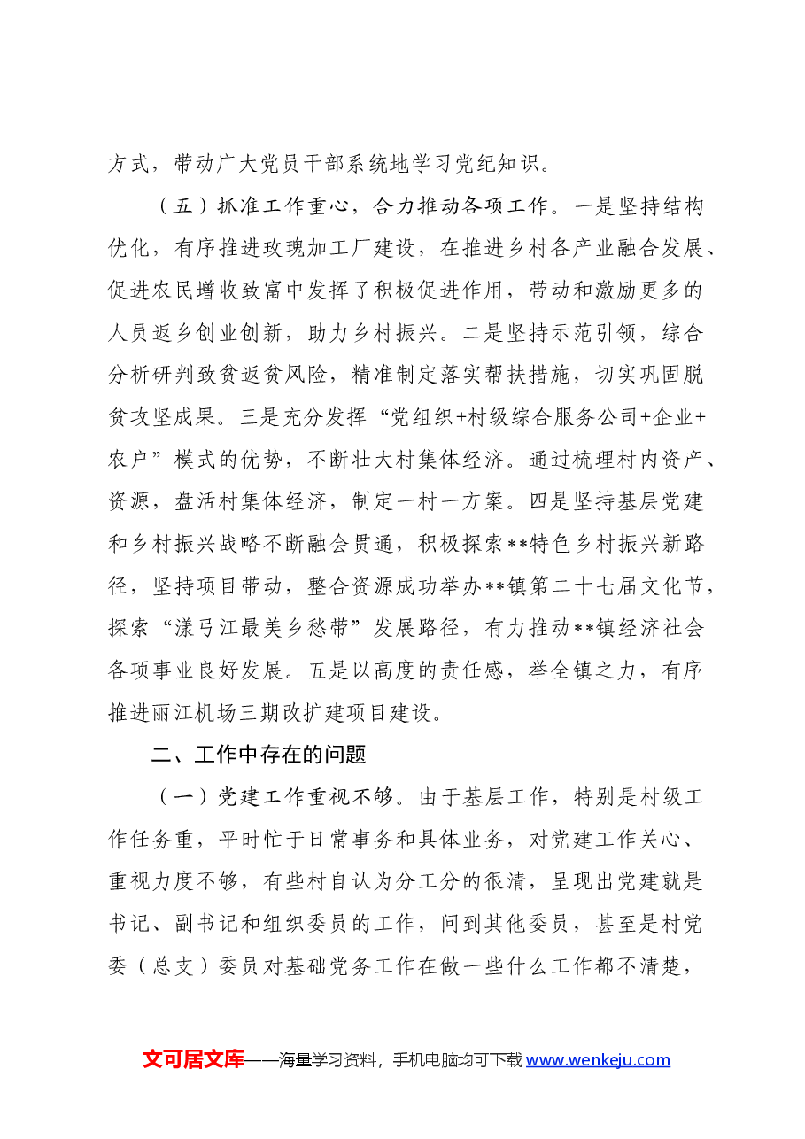 镇2024年上半年党建工作总结.docx,第3页预览