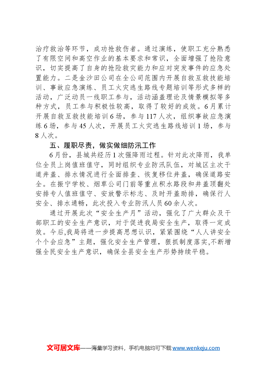 2024年城管局安全生产月活动总结.docx,第3页预览