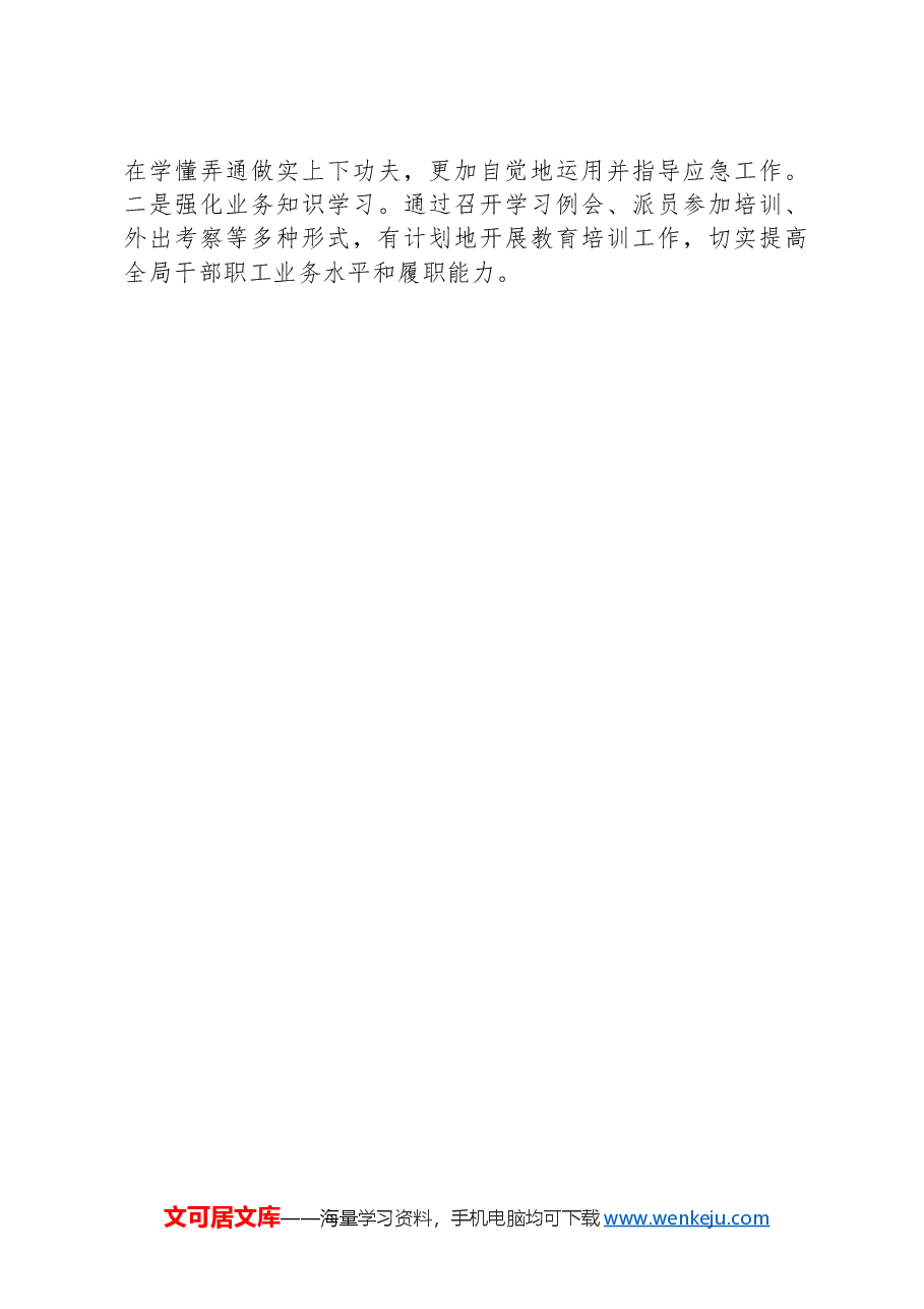 应急管理局2024年下半年工作计划.docx,第3页预览
