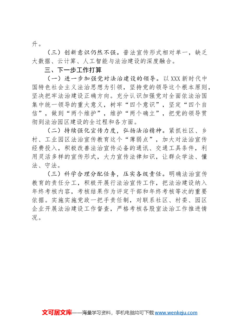 2024年上半年履行推进法治建设第一责任人职责工作报告.docx,第3页预览