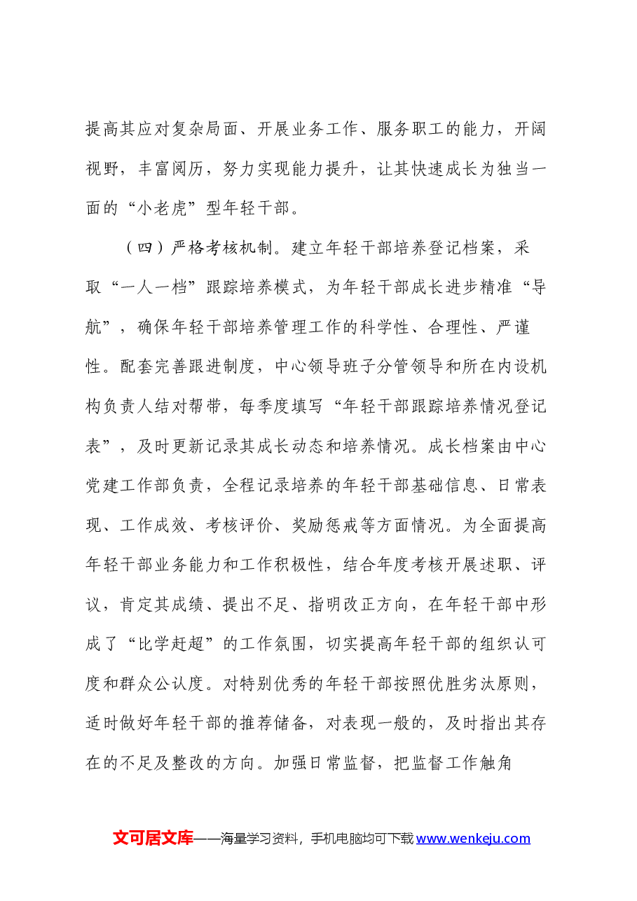 年轻干部培养计划的实施方案.docx,第4页预览