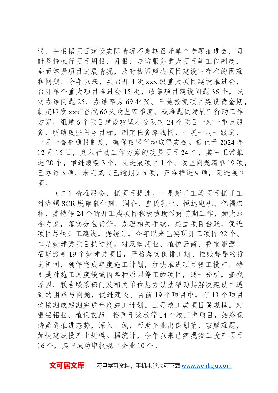 XX市重大项目2024年上半年工作总结及下半年工作计划.docx,第2页预览