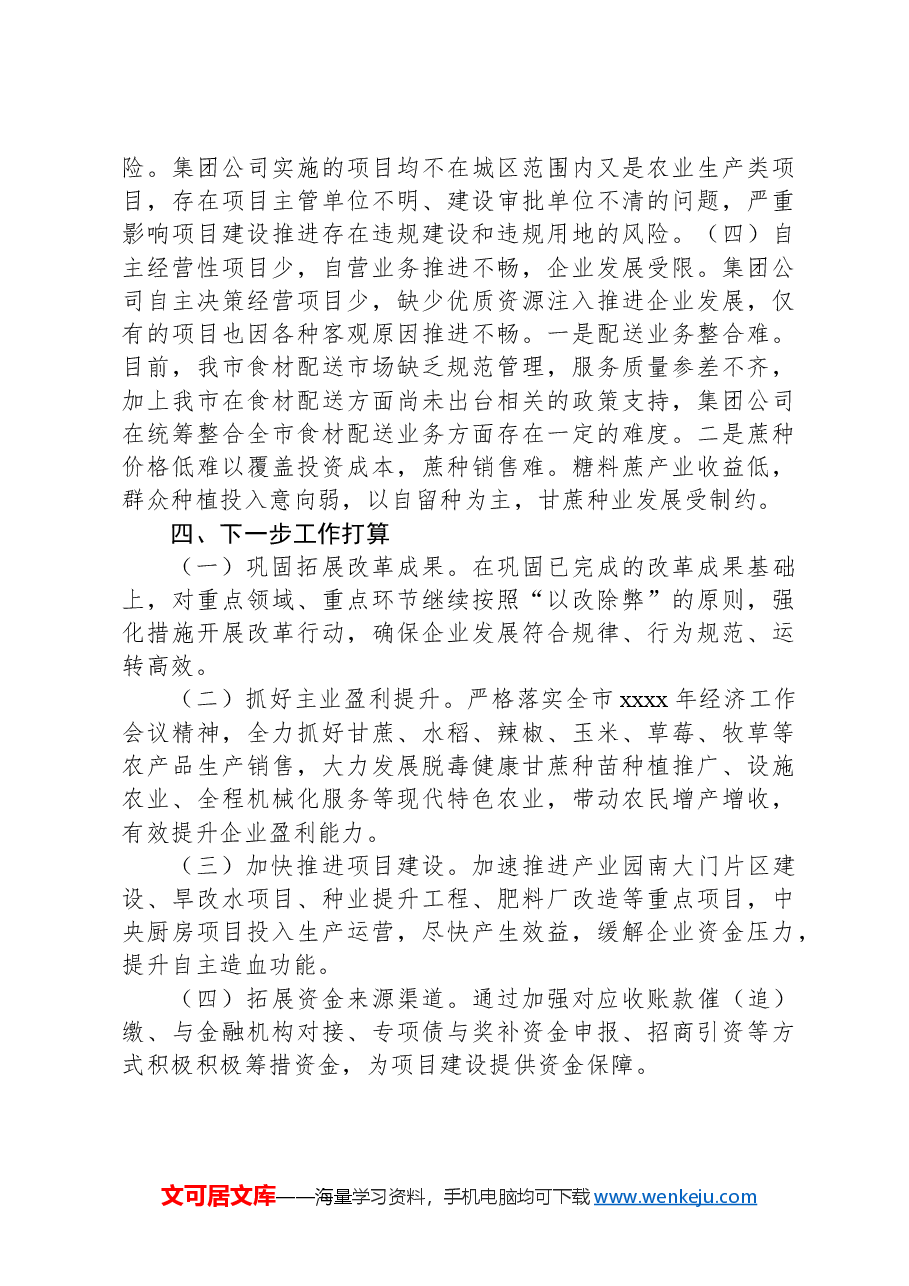 集团公司2024年上半年经济工作情况总结.docx,第4页预览