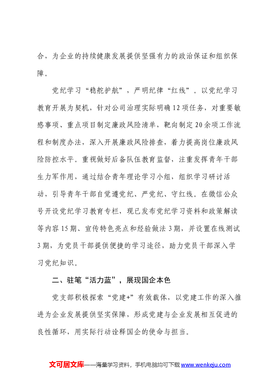 经验交流：点亮党建“三原色” 绘就发展“同心圆”.docx，第3页预览