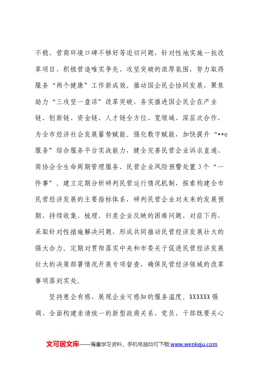 在2024年工商联理论学习中心组民营经济专题研讨会上的讲话.docx,第3页预览