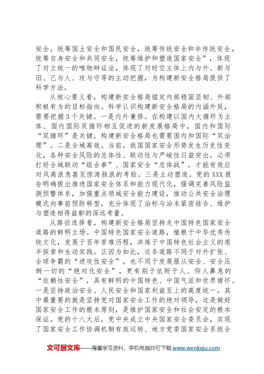 科学认识构建新安全格局的丰富内涵与实践要求.docx,第3页预览