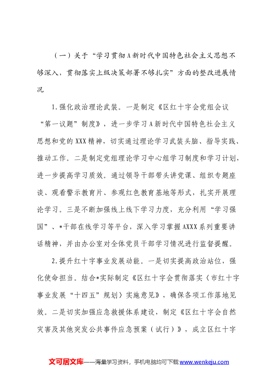 红十字会巡察整改进展情况报告.docx,第3页预览
