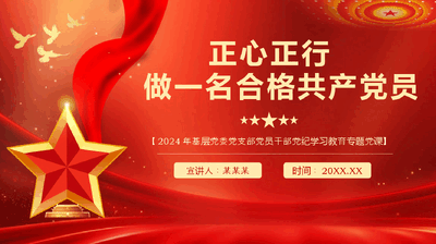 正心正行做一名合格党员党课PPT.pptx