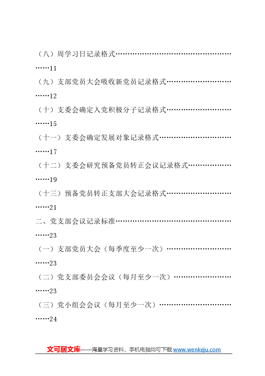 党支部记录标准化范本.docx，第2页预览