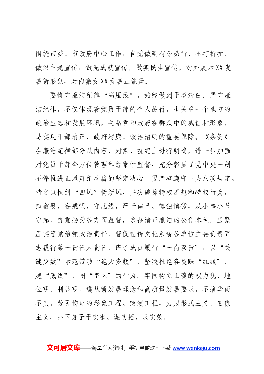 交流发言：严守六大纪律筑牢思想根基.docx，第3页预览
