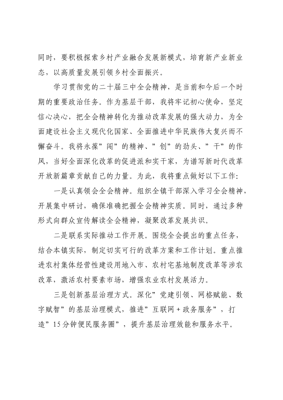 乡镇领导干部学习三中全会精神心得体会.docx，第3页预览