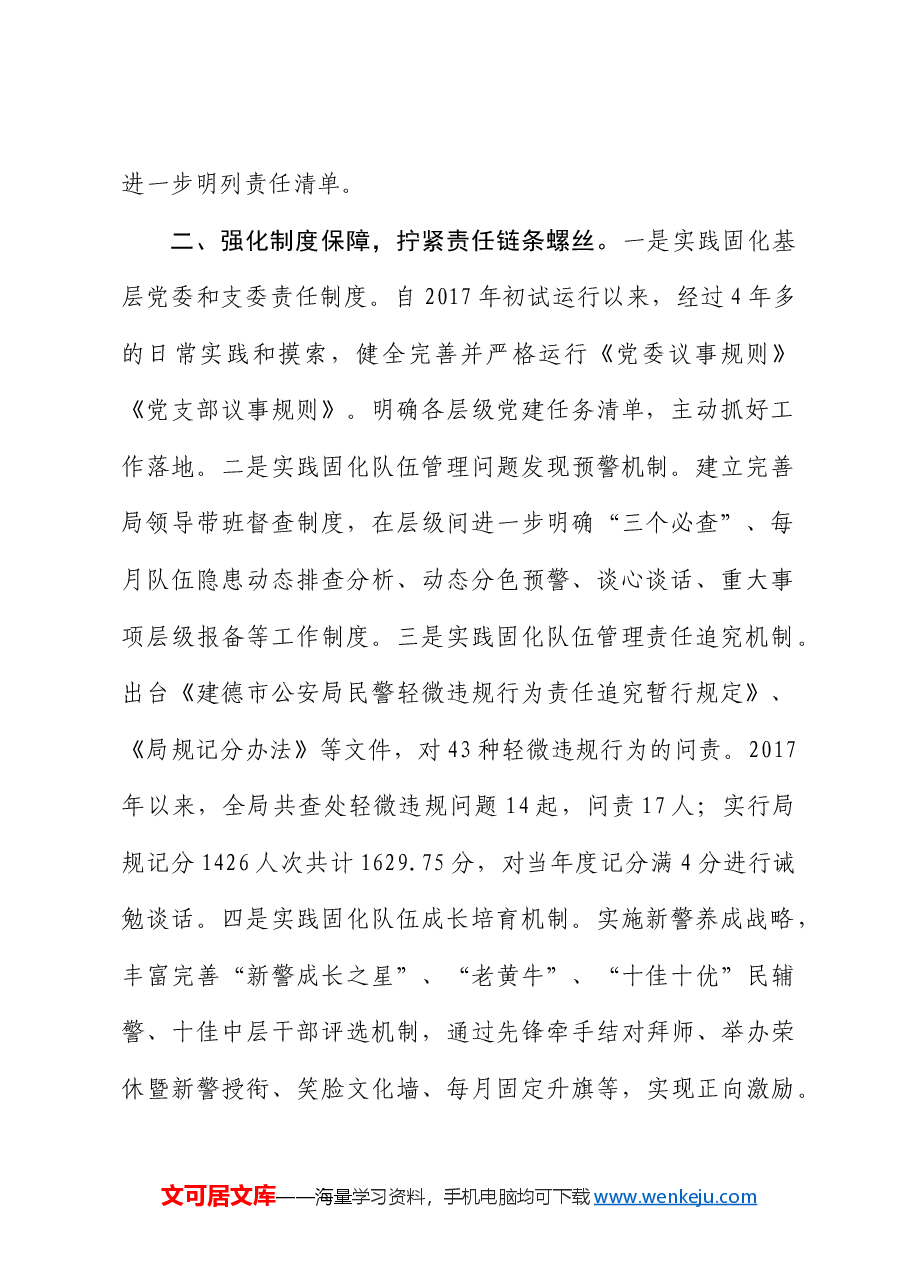 创新实施层级管理全面规范从严管党治警.docx,第2页预览