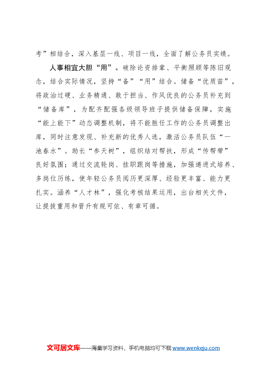 心得体会:着力建设堪当民族复兴重任的高素质公务员队伍.docx,第3页预览