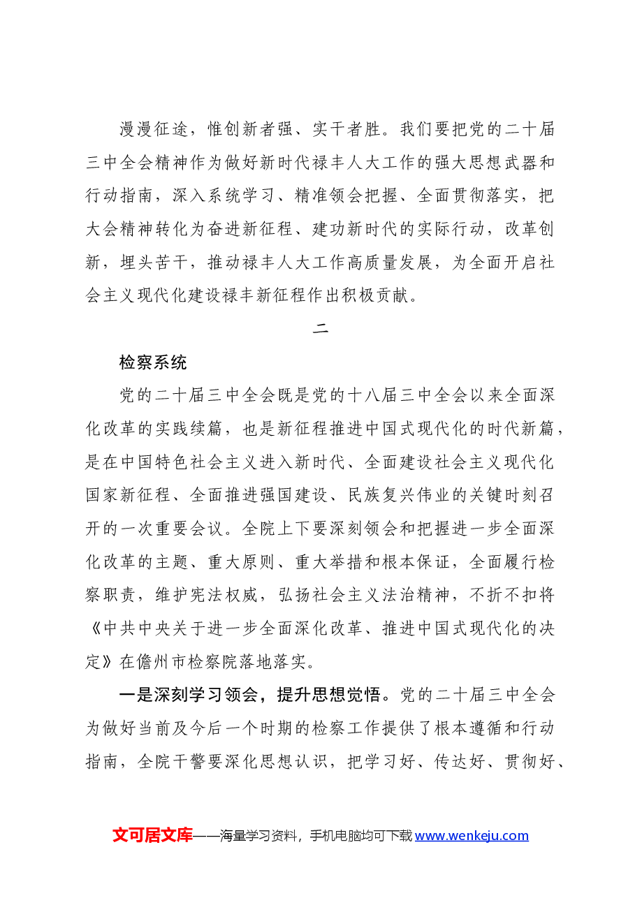 党的二十届三中全会精神学习贯彻落实意见.docx,第3页预览
